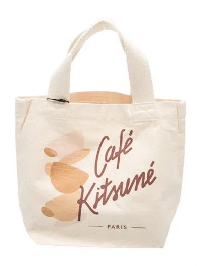Pre-owned Maison Kitsuné Canvas Cafe Kitsune W/ Tags In Neutral