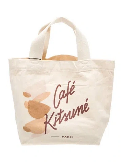 Pre-owned Maison Kitsuné Canvas Cafe Kitsune W/ Tags In Neutral