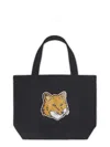 Maison Kitsuné Fox Head Tote Bag - Maison Kitsune - Cotton - Black