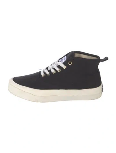 Pre-owned Maison Kitsuné Canvas Sneakers In Black