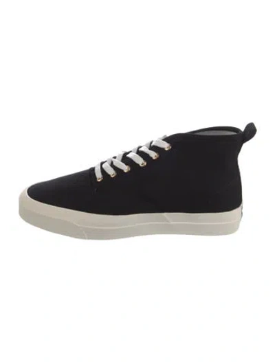 Pre-owned Maison Kitsuné Canvas Sneakers In Black