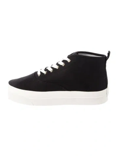 Pre-owned Maison Kitsuné Canvas Sneakers In Black