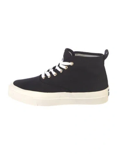 Pre-owned Maison Kitsuné Canvas Sneakers In Black