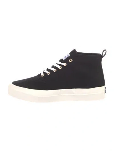 Pre-owned Maison Kitsuné Canvas Sneakers In Black