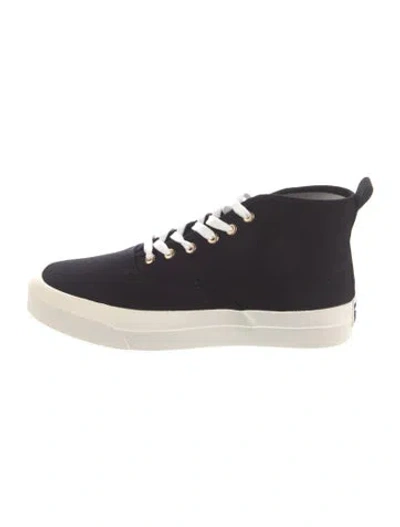 Pre-owned Maison Kitsuné Canvas Sneakers In Black
