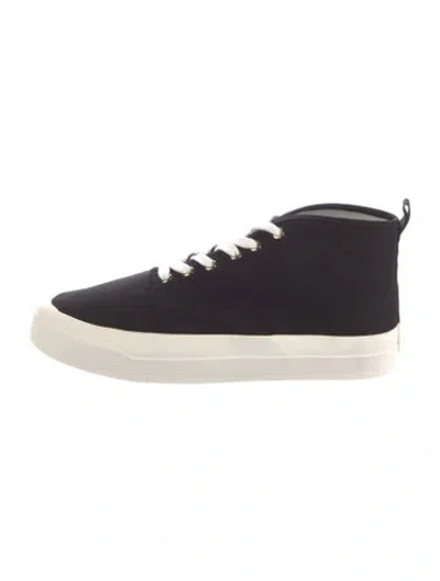 Pre-owned Maison Kitsuné Canvas Sneakers In Black