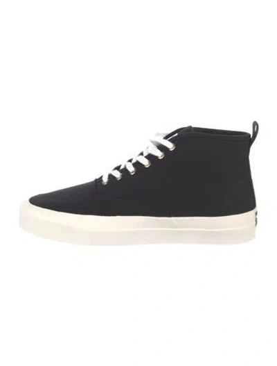 Pre-owned Maison Kitsuné Canvas Sneakers In Black