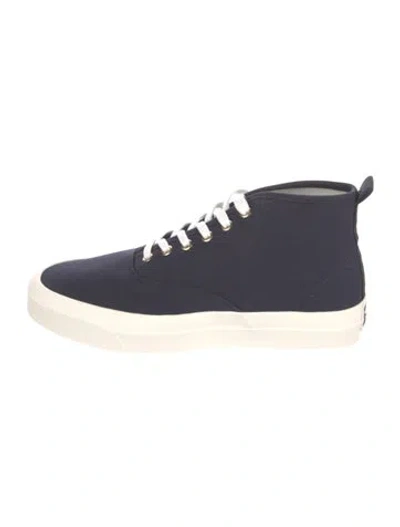 Pre-owned Maison Kitsuné Canvas Sneakers In Blue