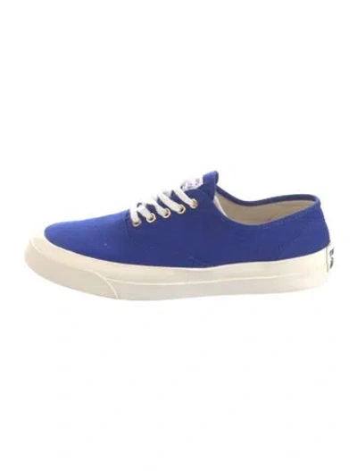Pre-owned Maison Kitsuné Canvas Sneakers In Blue