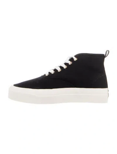 Pre-owned Maison Kitsuné Canvas Sneakers In Blue
