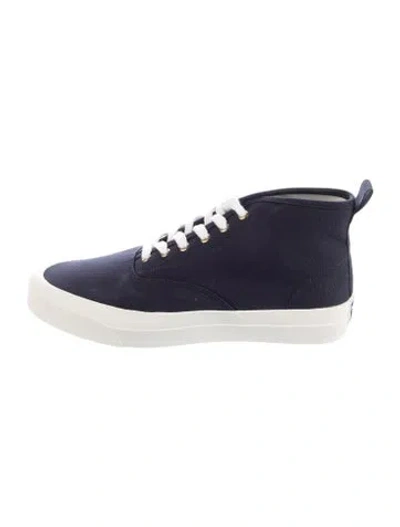 Pre-owned Maison Kitsuné Canvas Sneakers In Blue