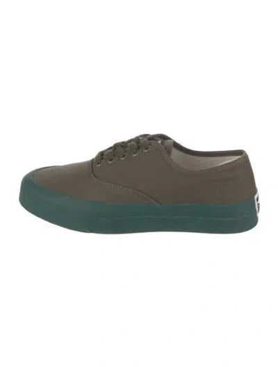 Pre-owned Maison Kitsuné Canvas Sneakers In Green