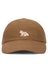 Maison Kitsuné Cap With Visor And Embroidery In Pattern
