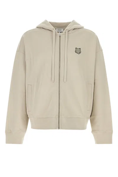 Maison Kitsuné Maison Kitsune Cappuccino Cotton Sweatshirt In Truffle
