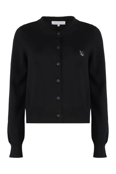 MAISON KITSUNÉ MAISON KITSUNÉ CARDIGAN CON PATCH FOX