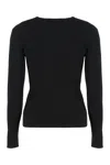 Maison Kitsuné Cardigan Made Of Fine Ribbed Wool In Black