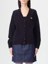 Maison Kitsuné Cardigan  Woman Color Blue