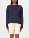 Maison Kitsuné Baby Fox Patch Regular Cardigan-s Nd Maison Kitsune Female In Blau