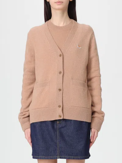 MAISON KITSUNÉ SWEATER MAISON KITSUNÉ WOMAN COLOR BROWN,H60778032