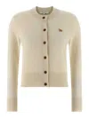 Maison Kitsuné Cardigan In Neutral