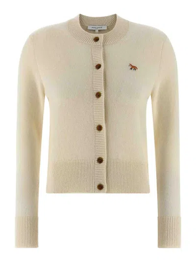 Maison Kitsuné Cardigan In Neutral
