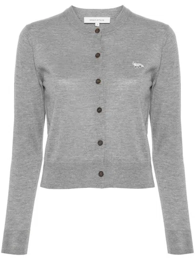MAISON KITSUNÉ MAISON KITSUNÉ CARDIGAN WITH EMBROIDERY
