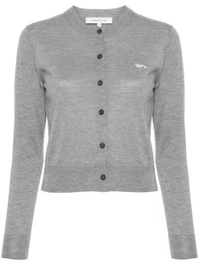 MAISON KITSUNÉ MAISON KITSUNÉ CARDIGAN WITH EMBROIDERY