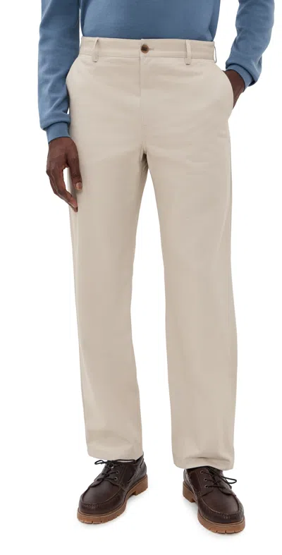 Maison Kitsuné Casual Chino Pants Dune In Sand