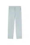 Maison Kitsuné Casual Cotton Trousers With Elasticated Waistband In Blue