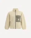 Maison Kitsuné Casual Fleece Zipped Jacket Clothing In Neutral