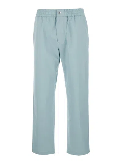 Maison Kitsuné Casual Trousers In Blue