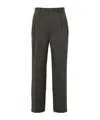 Maison Kitsuné Casual Pants With Belt Loops In Rangers Green