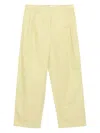 Maison Kitsuné Casual Pleated Trousers In Green