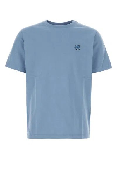 Maison Kitsuné Cerulean Blue Cotton T-shirt