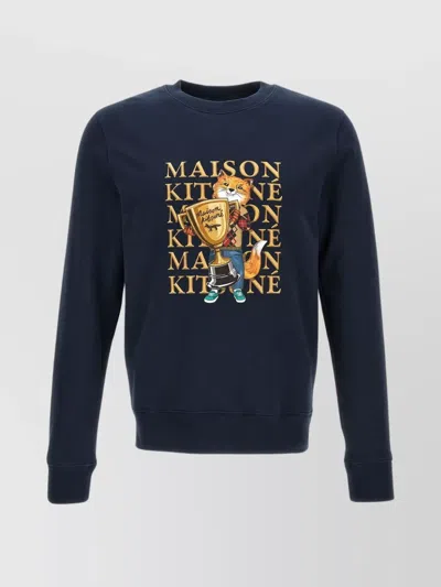 MAISON KITSUNÉ 'CHAMPION RENARD' CREWNECK SWEATSHIRT