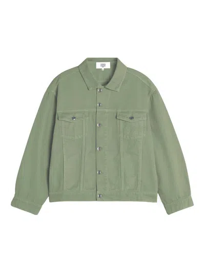 Maison Kitsuné Trucker Jacket In Green