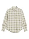 Maison Kitsuné Checked Shirt In 绿色