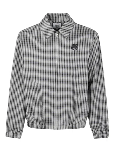 MAISON KITSUNÉ CHECKED SHIRT JACKET