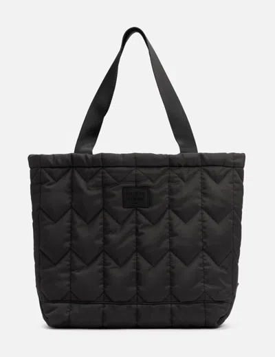 Maison Kitsuné Chevron Quilted Large Tote In Black