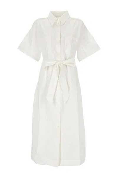 Maison Kitsuné Maison Kitsune Chic Mini Dress For Ss24 In White