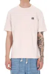 Maison Kitsuné Fox Head Comfort Fit Cotton T-shirt In Pink