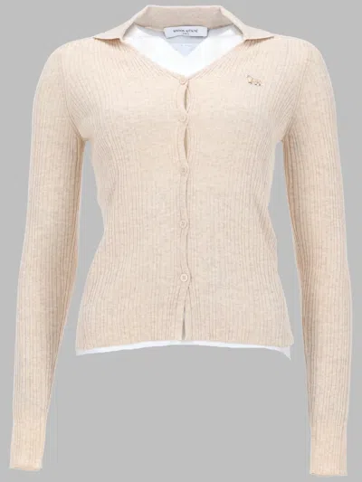 Maison Kitsuné Chic Women's Sweater For Ss26 In Nude