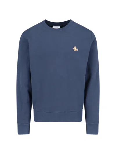 MAISON KITSUNÉ 'CHILLAX' CREW NECK SWEATSHIRT