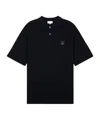 Maison Kitsuné Bold Fox Head Patch Oversize Polo In Black