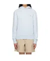Maison Kitsuné Chillax Fox Hooded Sweater In White