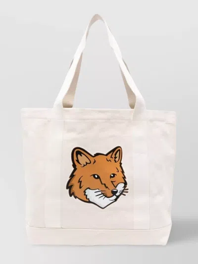 Maison Kitsuné Chillax Fox Motif Tote Bag