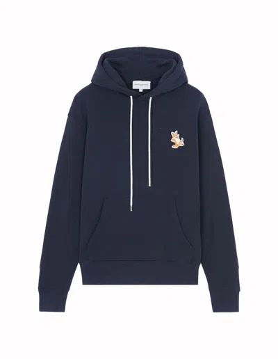Pre-owned Maison Kitsuné Chillax Fox Patch Classic Hoodie In Navy Blue