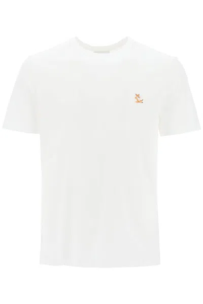 Alessandra Rich Maison Kitsuné Chillax Fox Patch Regular T-shirt In White