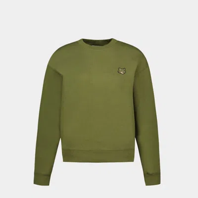 Maison Kitsuné Chillax Fox Patch Regular T-shirt In Green