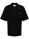 Maison Kitsuné Bold Fox Head Patch Oversize Polo In Black